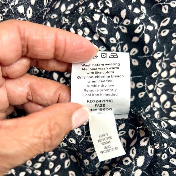 Draper James RSVP Black/Pink Floral Women's Dress - Picture 9 of 13